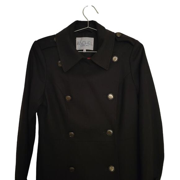 Rachel Rachel Roy Dark Green Wool Blend Double Button Pea coat Sz M Medium - Picture 4 of 9